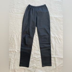 Neiman Marcus brand vintage black leather pants